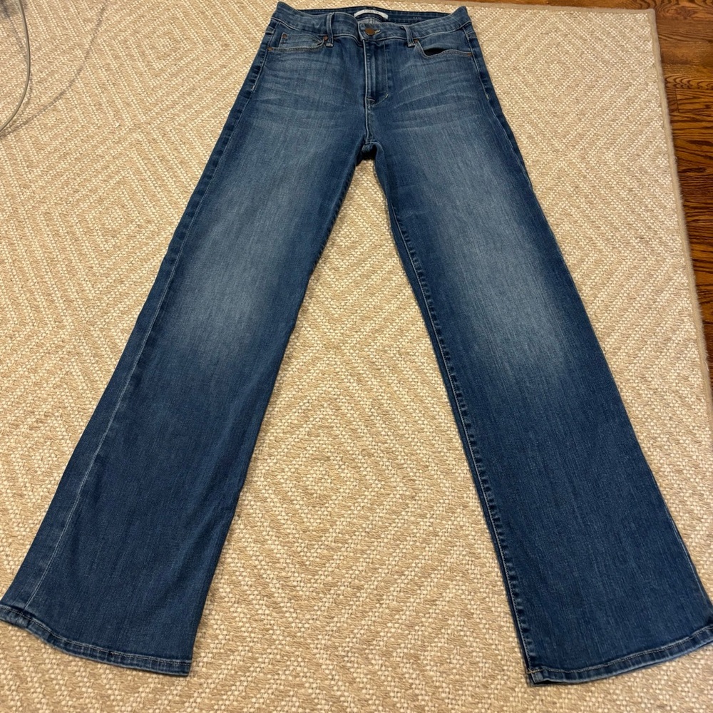 Fidelity Katie High-Waist Wide-Leg Light Wash Jeans